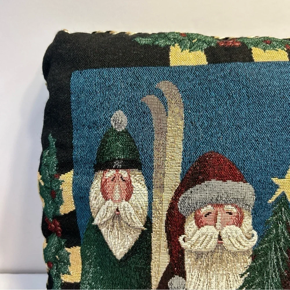 Tapestry 3 Santa Christmas Accent Pillow 15